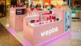 Quiosque da WePink no Shopping da Bahia, em Salvador (Foto: Reprodução)