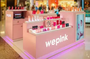 Quiosque da WePink no Shopping da Bahia, em Salvador (Foto: Reprodução)