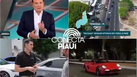 Record destaca Operação Need for Speed em reportagem sobre rachadores no Piauí (Foto: Reprodução Record)