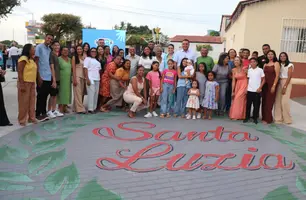 Rogério Castro inaugura revitalização da Praça da Igreja do bairro Santa Luzia (Foto: Divulgação)