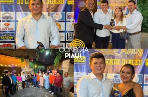 Rubens Vieira é homenageado nos 48 anos do Troféu Destaques no Grande Dirceu (Foto: Reprodução)