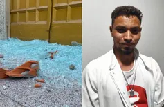 Suspeito de quebrar vidros da Catedral de Teresina é preso um mês após o crime