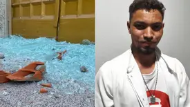 Suspeito de quebrar vidros da Catedral de Teresina é preso um mês após o crime (Foto: Reprodução)