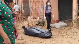 Suspeito de roubar fios morre após sofrer descarga elétrica em Teresina (Foto: Reprodução/Rádio Gurupi)