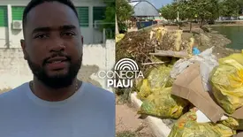 Trabalhadores da limpeza de Teresina aguardam quitação de débitos até terça-feira (Foto: Reprodução)