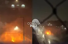 Transformador pega fogo e deixa bairros sem energia na zona Leste de Teresina