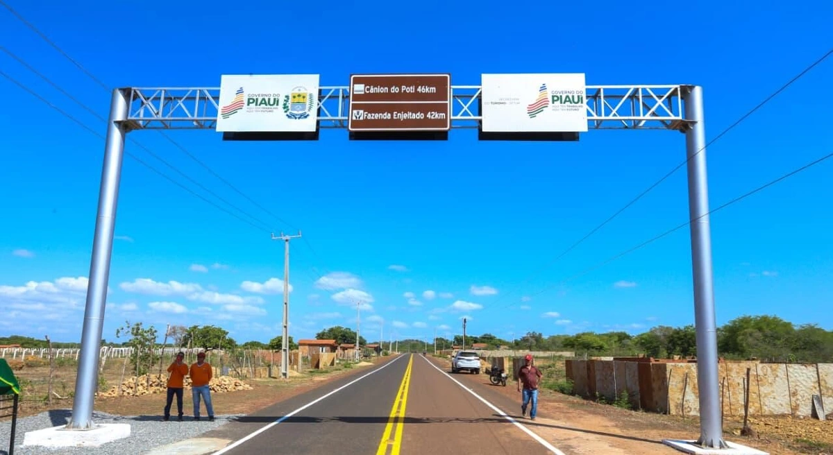Trecho da rodovia se estende pelos municípios de Castelo do Piauí, Buriti dos Montes e Juazeiro do Piauí