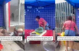 Verdureiras perdem o ganha-pão em pleno Natal em Teresina (Foto: Redes Sociais/Reprodução)