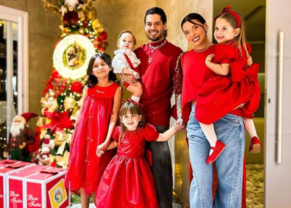 Zé Felipe, Ana Castela e os filhos