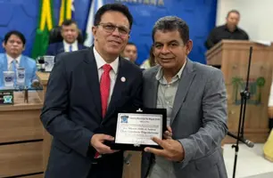 Zé Santana é homenageado com título de cidadão de Miguel Alves (Foto: Reprodução)