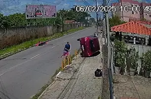 Acidente em João Pessoa (Foto: Reprodução)
