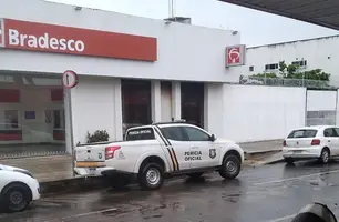 Agência do Bradesco de Timon volta a ser atacada por ladrões na madrugada (Foto: Reprodução)