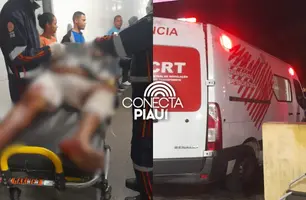 Ataque a tiros deixa seis pessoas feridas em bar na zona Leste de Teresina (Foto: Imagens enviadas ao Conecta Piauí)