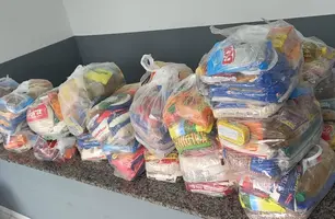 Cestas básicas presas com traficantes em Timon serão doadas (Foto: Reprodução)