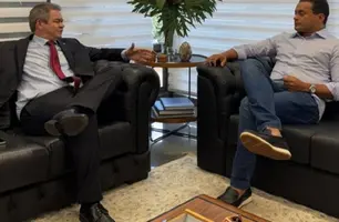 Como foi o encontro do senador Weverton com o prefeito Rafael em Brasília (Foto: Reprodução)