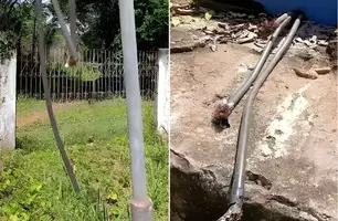 Criminosos furtam cabos de energia da estação de tratamento de água de Esperantina (Foto: Reprodução/Internet)