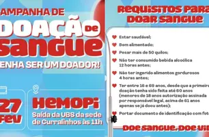 Curralinhos promove campanha de doação de sangue com transporte gratuito para voluntários (Foto: Divulgação)
