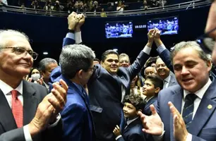 Davi Alcolumbre é eleito presidente do Senado com ampla maioria de votos (Foto: Reprodução/Geraldo Magela/Agência Senado)