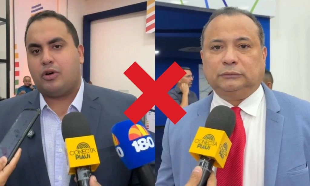 Deputado estadual Georgiano Neto à esquerda e deputado Evaldo Gomes à direita