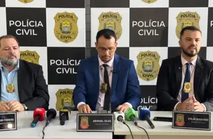 Entrevista coletiva sobre caso do envenenamento em Parnaíba (Foto: Reprodução)