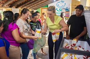 Evento de distribuição de alimentos em Buriti dos Lopes (Foto: Divulgação - Prefeitura Municipal) Evento de distribuição de alimentos em Buriti dos Lopes (Foto: Divulgação - Prefeitura Municipal)