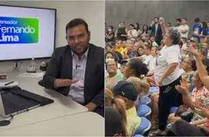 Fernando Lima critica falta de soluções da Águas de Teresina em audiência pública (Foto: Reprodução)