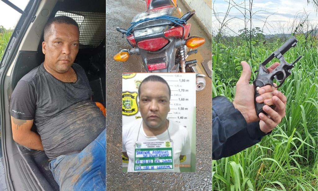 Foragido da penitenciária Major César é preso após roubo de moto em Demerval Lobão
