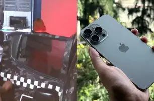 Funcionária é detida após roubar celular de quase R$ 10 mil de loja em Teresina (Foto: Reprodução)