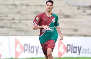 Gabriel Vieira, meia do Fluminense-PI (Foto: Leo Rocha/Fluminense-PI)