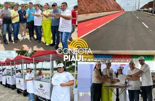 Governador acompanha obras no Contorno Viário e leva investimentos para Luzilândia (Foto: Conecta Piauí)