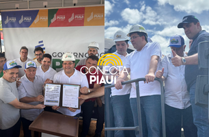 Governador assina ordens de serviço e inaugura obras em Caridade do Piauí (Foto: Conecta Piauí)
