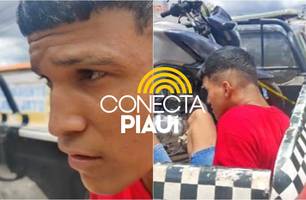 Homem com moto irregular é preso após desobedecer ordem de parada em Teresina (Foto: Conecta Piauí)
