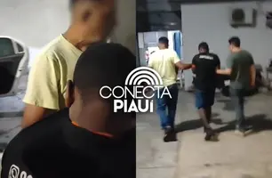 Homem condenado por roubo é preso ao atender intimação em Teresina (Foto: Repórter 12/Conecta Piauí)