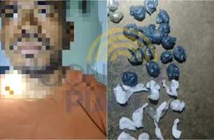 Homem é preso com drogas durante baile de reggae em Demerval Lobão (Foto: Conecta Piauí)