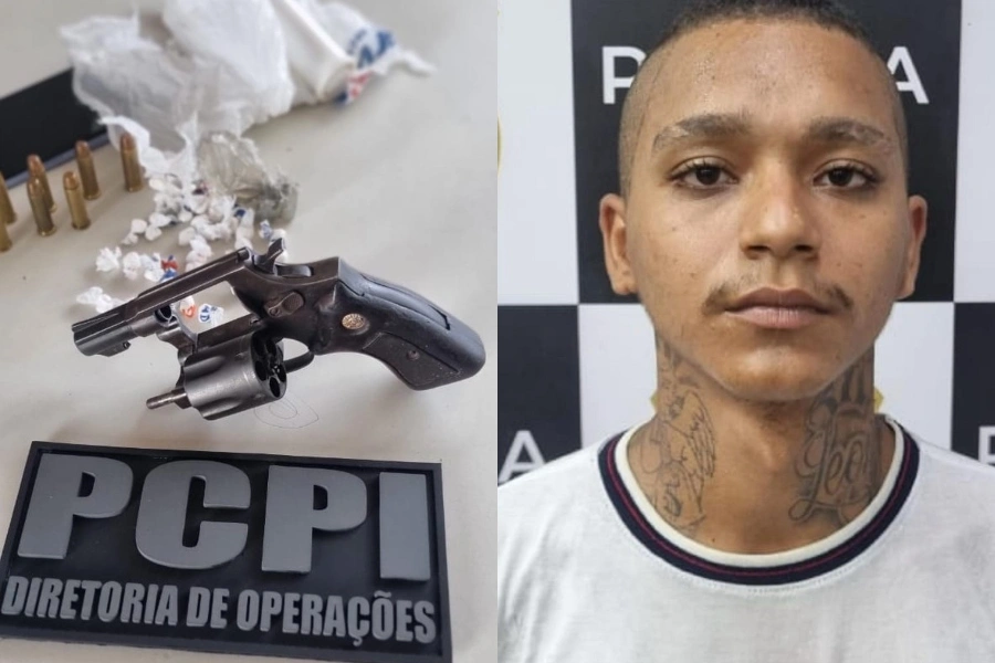 Homem é preso com drogas e arma na zona Leste