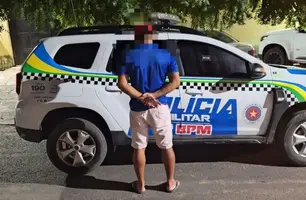 Homem é preso em flagrante por ameaçar e agredir esposa em Pio IX (Foto: Reprodução)