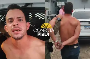 Homem mandado por crime em São Luís é preso após briga por celular em Teresina (Foto: Repórter 12/Conecta Piauí)