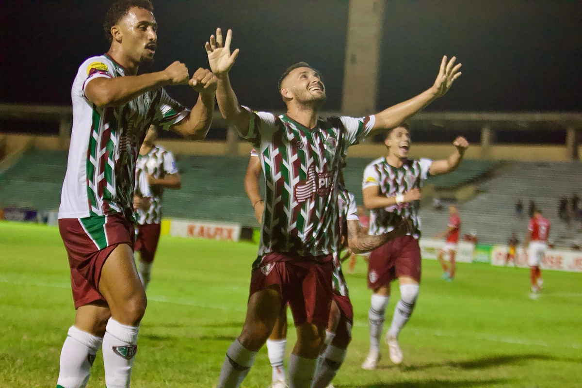 Jogadores do Fluminense-PI