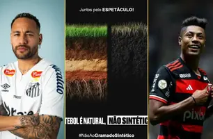 Jogadores fazem campanha nas redes sociais contra gramados sintéticos (Foto: Reprodução/Redes Sociais)