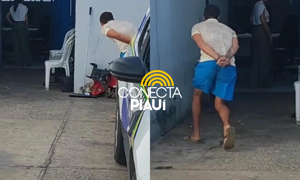 Jovem é preso por agredir a mãe e quebrar a casa inteira em Teresina