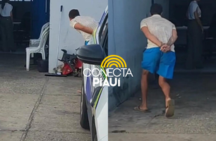 Jovem é preso por agredir a mãe e quebrar a casa inteira em Teresina (Foto: Conecta Piauí)
