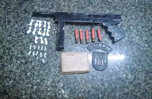 Material apreendido (Foto: Ascom PM Timon)