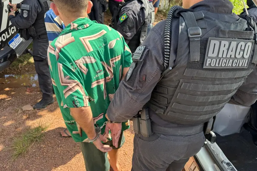 Membros de organizações criminosas são presos durante operação do DRACO em Altos