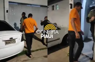 Motorista por app é conduzido após denúncia de suposto sequestro em Teresina (Foto: Repórter 12/Conecta Piauí)