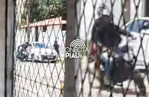 Mulher flagra dupla de criminosos roubando motorista de carro em Teresina (Foto: Reprodução)