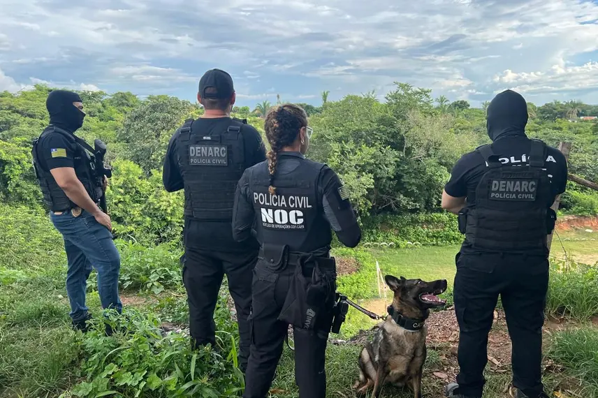 Operação do DENARC em Teresina prende quatro e apreende drogas e armas de fogo
