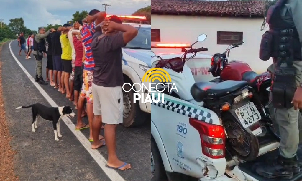 Polícia apreende motocicletas e coíbe manobras perigosas na PI-130, em Nazária