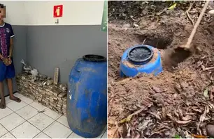 Polícia encontra em quintal de suspeito 200 kg de maconha em São Luís (Foto: Reprodução)