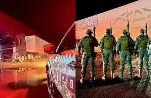 Polícia Militar do Piauí recupera carga de R$ 3 milhões roubada na BR-316 (Foto: Reprodução/BEPI)