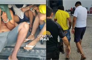 Polícia prende três indivíduos com motos roubadas e armas em Teresina (Foto: Repórter 12 / Conecta Piauí)